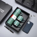 Stainless Steel 500ml (16.9oz) Vacuum Insulated Thermal Flask and Coffee Cup Set - Perfect for Gifting